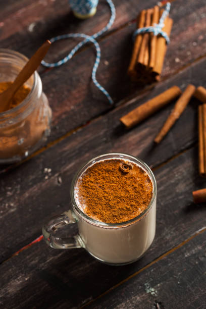 istock Delicious Sahlep on Rustic Wooden Background 899881776