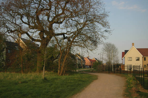 Village of Cambourne, Cambridgeshire stock photo