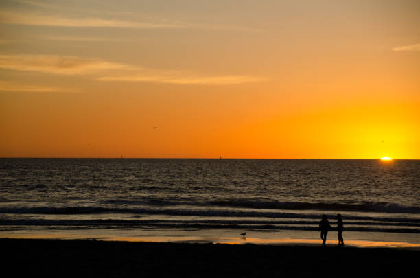 istock Beachgoers watching beautiful sunset at Mission beach, San Diego 899885242