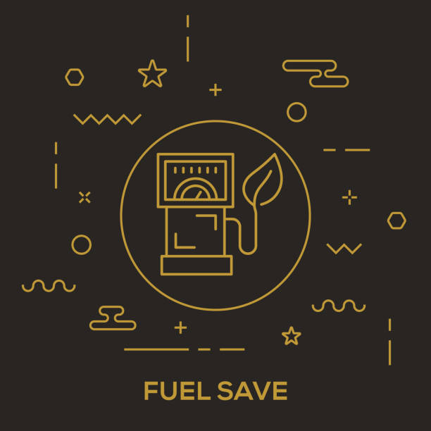 ilustrações, clipart, desenhos animados e ícones de combustível salvar conceito - fuel pump gasoline natural gas gas station