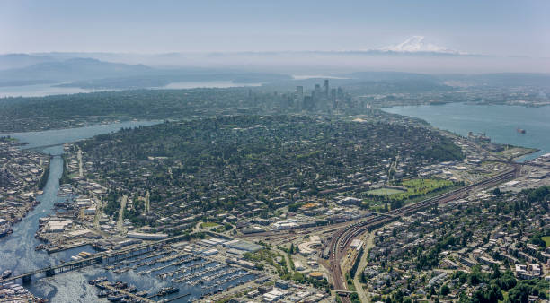 istock Cityscape with lush area 899890716