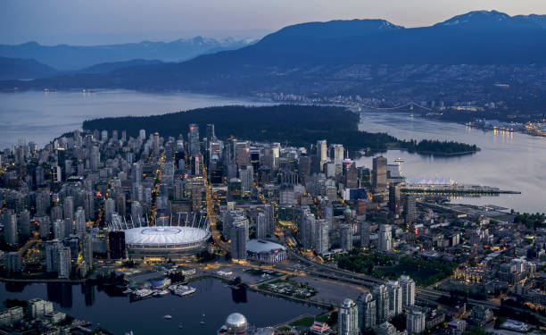 istock BC Place and Science World with cityscape 899890754