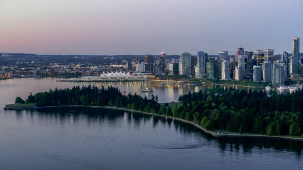 istock Cityscape with Harbour Centre and Canada Place 899890788