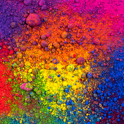 composition of natural multicolor pigment powder
