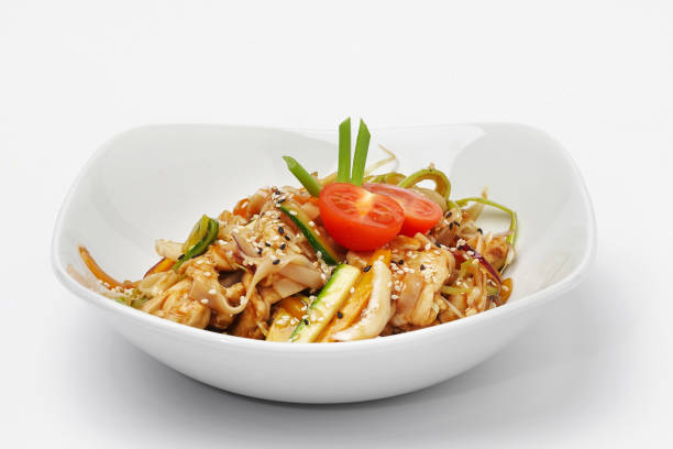 istock Pasta food with tomatoes in white plate 899910742
