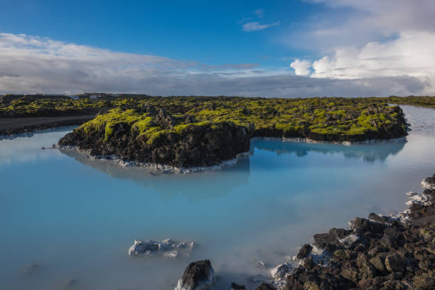 istock Natural blue lagoon hot spring in Iceland 899914680