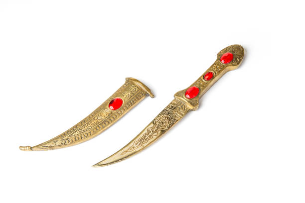istock Vintage knife from ottoman empire in the white background 899918700
