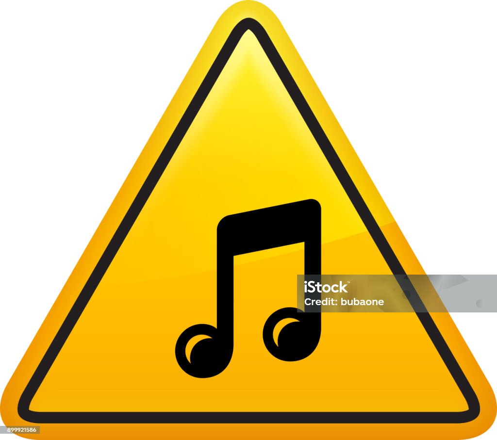 Note Warning Signs Music Note Stock Illustration - Download Image Now - Arts Culture and ...