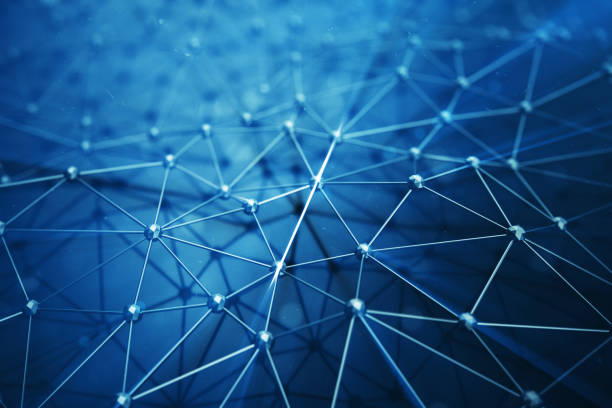 istock 3D illustration Abstract bacgkround connection dots and lines of technology. Connection structure. Science background. Futuristic polygonal background. 899927048