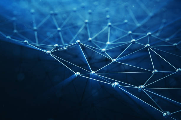 istock 3D illustration Abstract bacgkround connection dots and lines of technology. Connection structure. Science background. Futuristic polygonal background. 899927068
