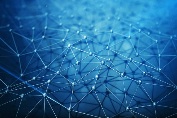 istock 3D illustration Abstract bacgkround connection dots and lines of technology. Connection structure. Science background. Futuristic polygonal background. 899927070