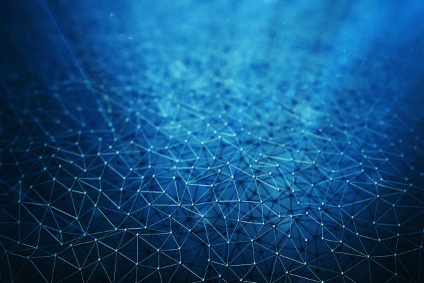 istock 3D illustration Abstract bacgkround connection dots and lines of technology. Connection structure. Science background. Futuristic polygonal background. 899927100