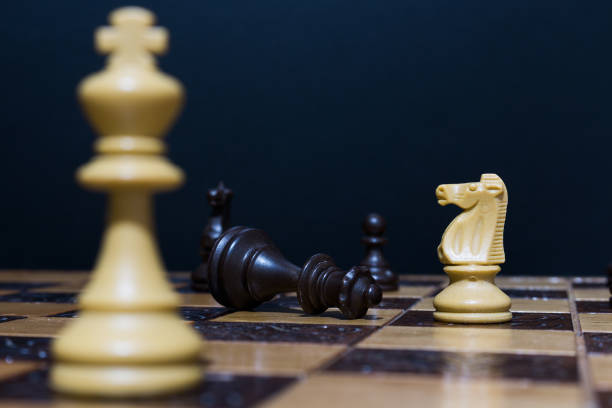 istock Chess photographed on a chessboard 899931852