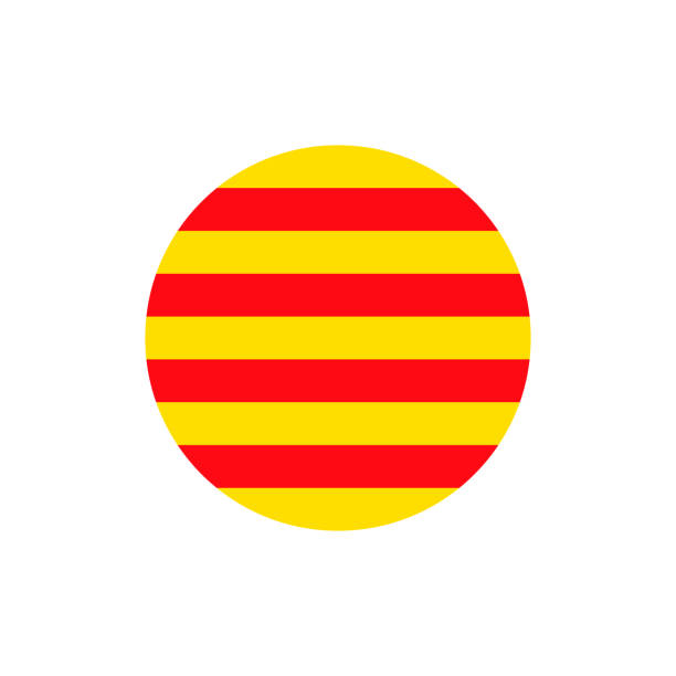 Catalonia flag sign background Catalonia flag sign icon background. Vector illustration catalonia stock illustrations
