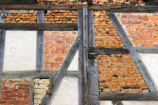 Historic timber frame construction in detail - Germany Hessen