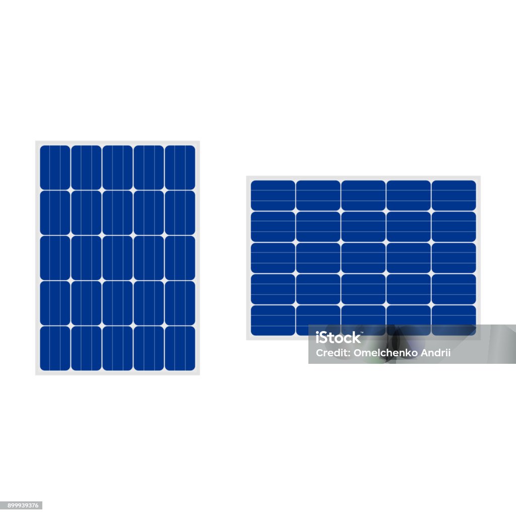 ÐÐµÑÐ°ÑÑ Solar panel sign isolated on white background Solar Panel stock vector