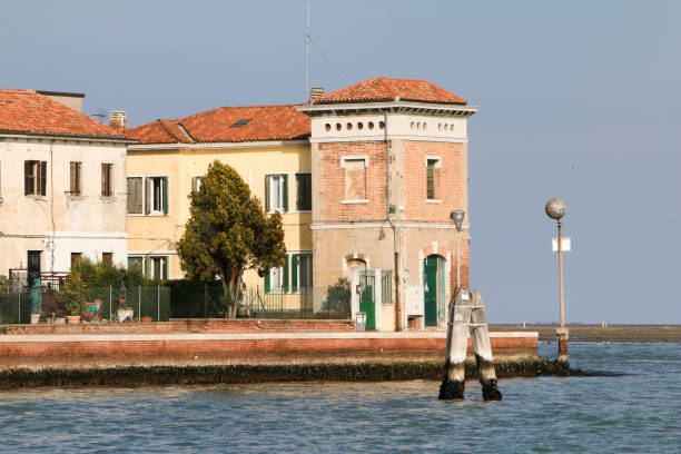 Venice, Veneto / Italy- May 20, 2017: View of the shores of the island called \