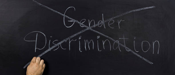 istock Gender discrimination Concept on Dark Background.Drawn with chalk on blackboard 899956308