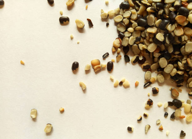 istock Crushed Split Black gram a healthy  and natural Indian pulses 899960968