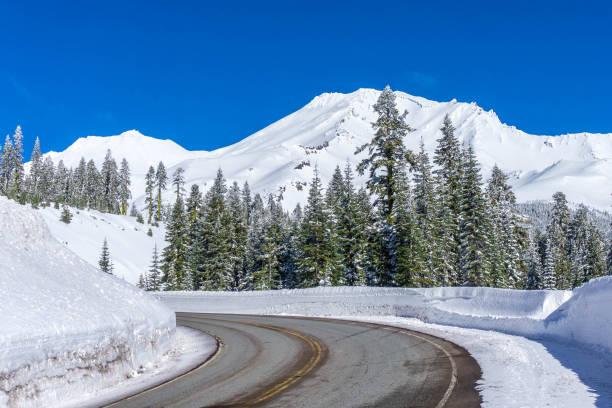 istock Roadway up Mt. Shasta in winter 899966642