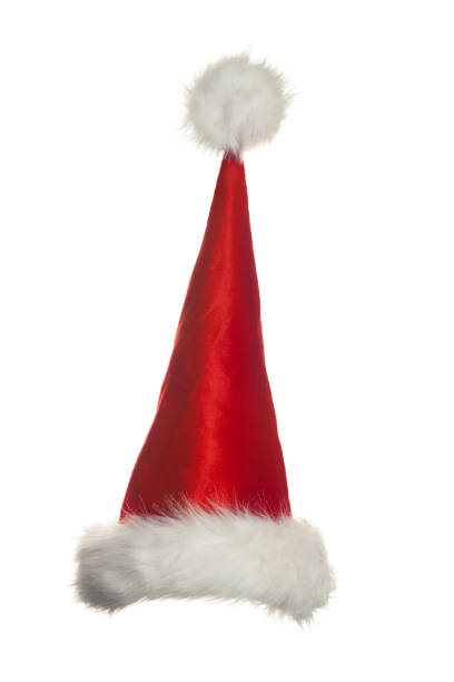 istock Red Santa Claus Hat with White Fur Isolated on White Background 899971774