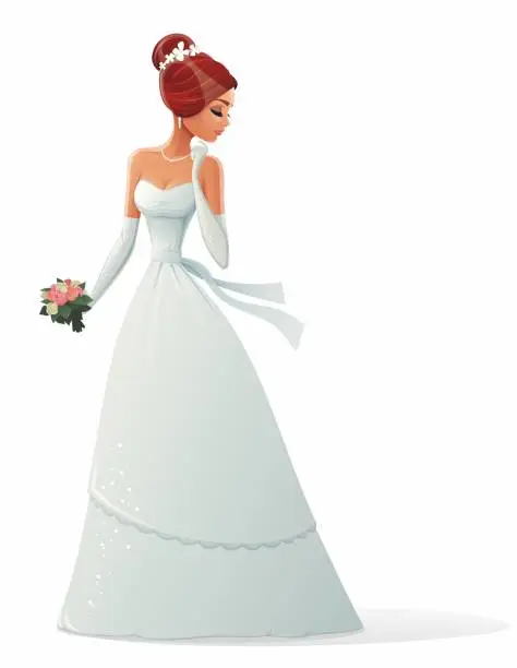 Vector illustration of Bride