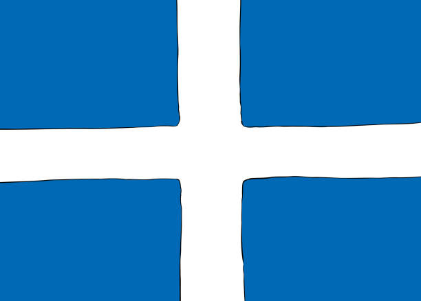 istock Nordic Cross Flag for the Shetland Islands 899977400