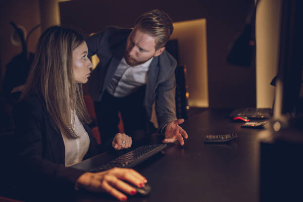 istock Business People Working Late At Night 899985938