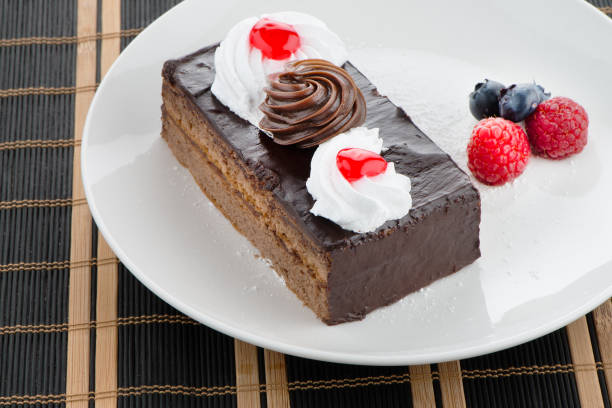 istock Piece of chocolate cake 899987280