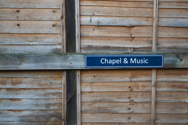 istock Chapel and Music car park space sign 900004718