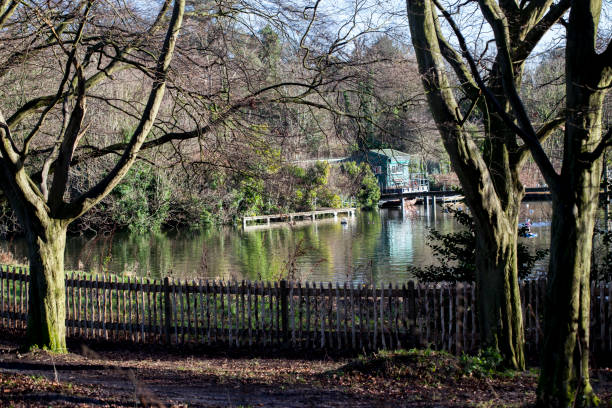 Bathing Pond in the Early Spring, Hamstead Heath - London