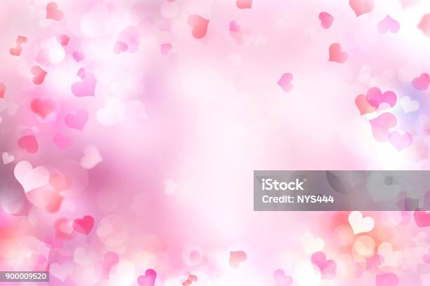 Valentinstag Verschwommen Herzen Hintergrund Stockfoto und mehr Bilder von Bildhintergrund - Bildhintergrund, Herzform, Valentinstag