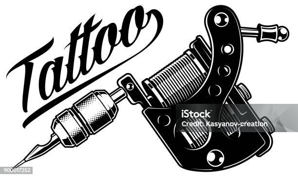 Tattoo Machine Stock Illustration - Download Image Now - Tattoo, Machinery, Store