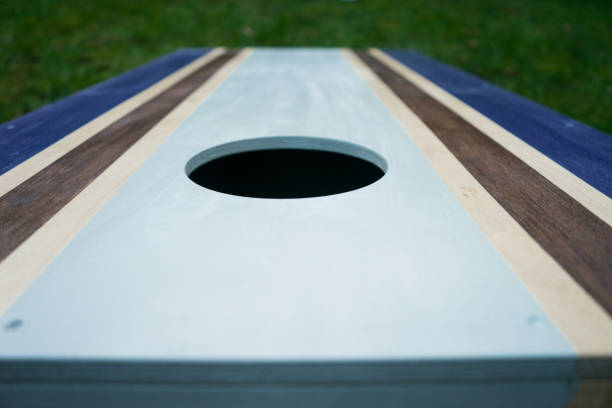 istock Purple Cornhole Bean Bag Toss Game 900024868