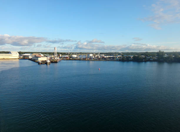 istock Departure from Hilo, Hawaii from a cruise ship. 900033572