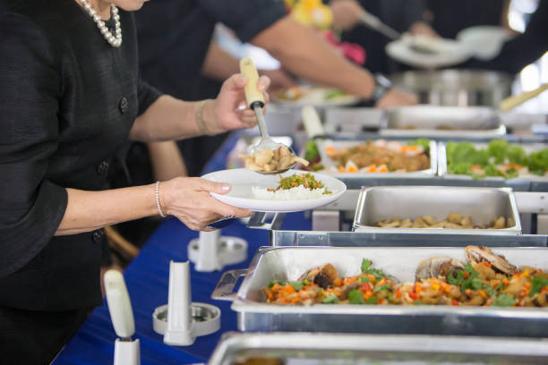 istock Food Buffet Catering Dining Eating Party Sharing Concept. 900051922