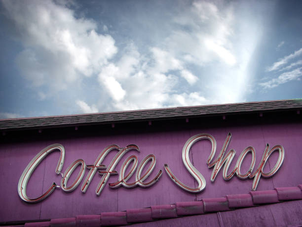 neon coffee shop sign
