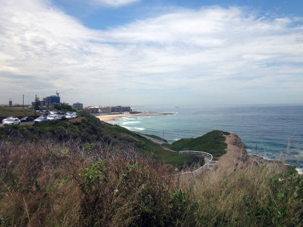 Waterfront scene of Newcastle, NSW Central Coast Australia.