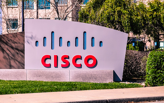 San Jose, CA - Mar. 12, 2017: CISCO Systems. Headquartered in San Jose, CA, in the center of Silicon Valley, CISCO Systems is an American multinational high technology company.