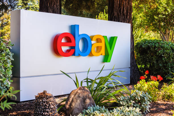 ebay company sign stock photo