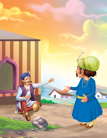 Akbar And Birbal Story Stock Illustration - Download Image Now - Cartoon,  Cheerful, Child - iStock