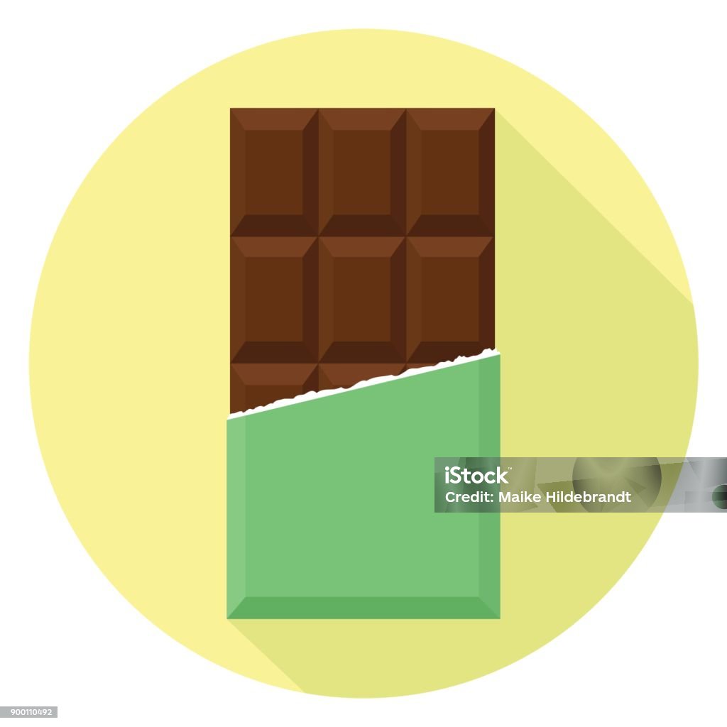 chocolate Flat Design chocolate icon Chocolate Bar stock vector
