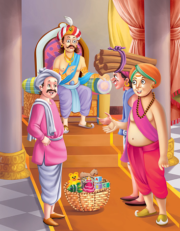 Tenali Raman Stories Stock Illustration - Download Image Now - Adult, Art,  Cartoon - iStock