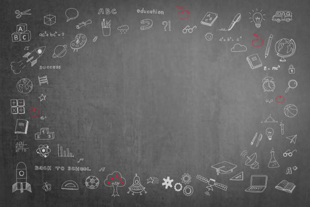 istock Education school black chalkboard with copy space 900111854