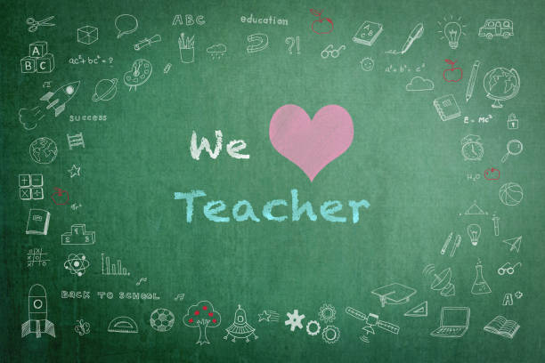 istock We love teacher greeting on green chalkboard 900111888