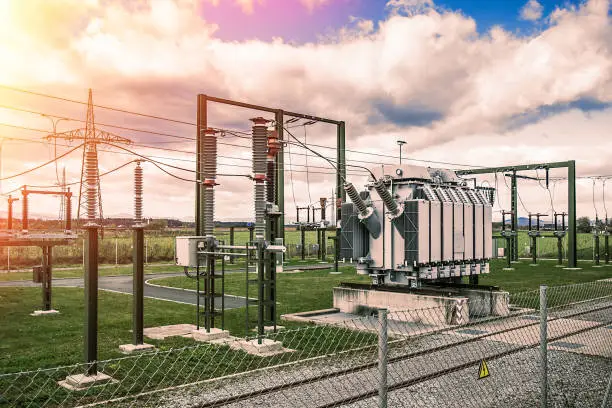 Electric high-power  station and powerful transformers