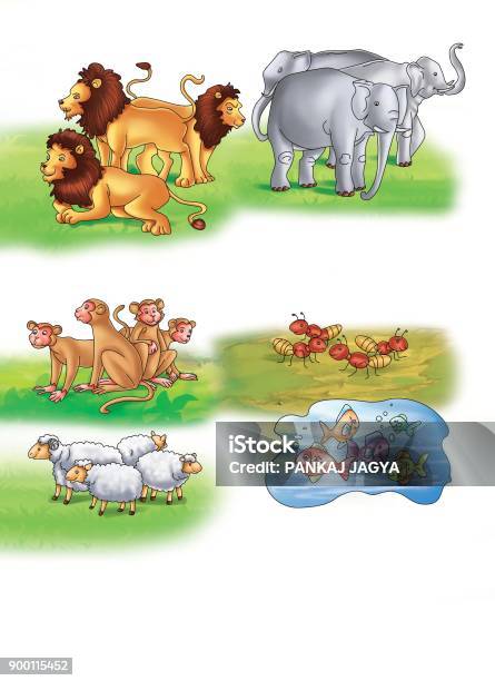 Animals Stock Illustration - Download Image Now - Animal, Art, Cartoon -  iStock
