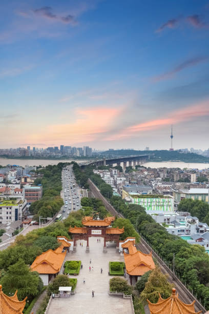 istock wuhan cityscape in sunset 900119254