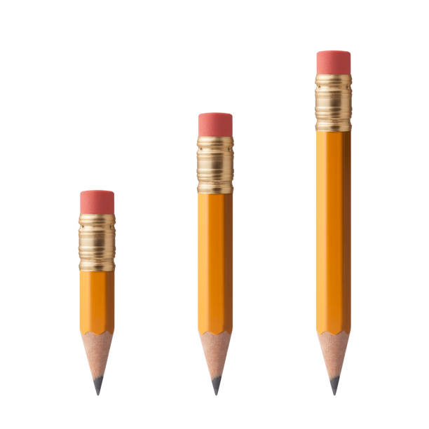 Pencils on a white background Pencils on a white background. short length stock pictures, royalty-free photos & images