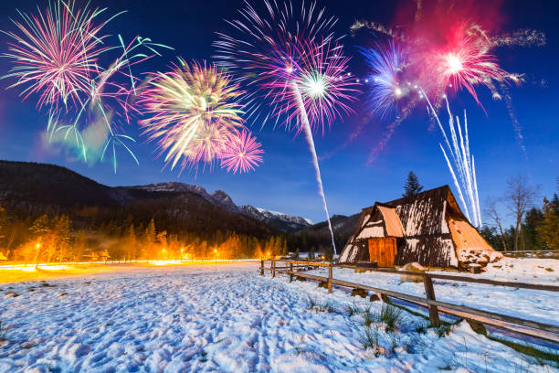 istock New Years firework display in Tatra mountains 900135882